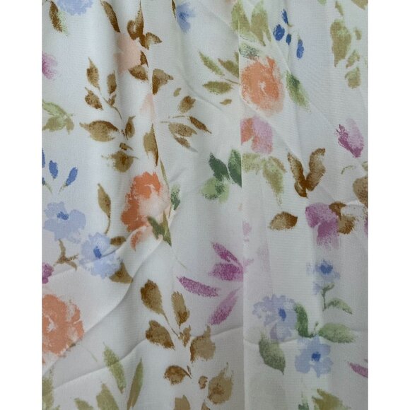 Rue 21 - Women's Summer Sleeveless High Low Hem Ruffle Floral Dress - White -XS - Picture 15 of 16